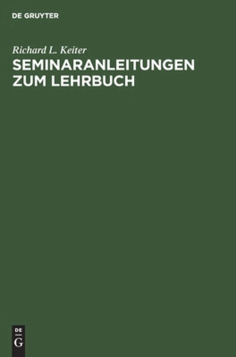 Seminaranleitungen zum Lehrbuch