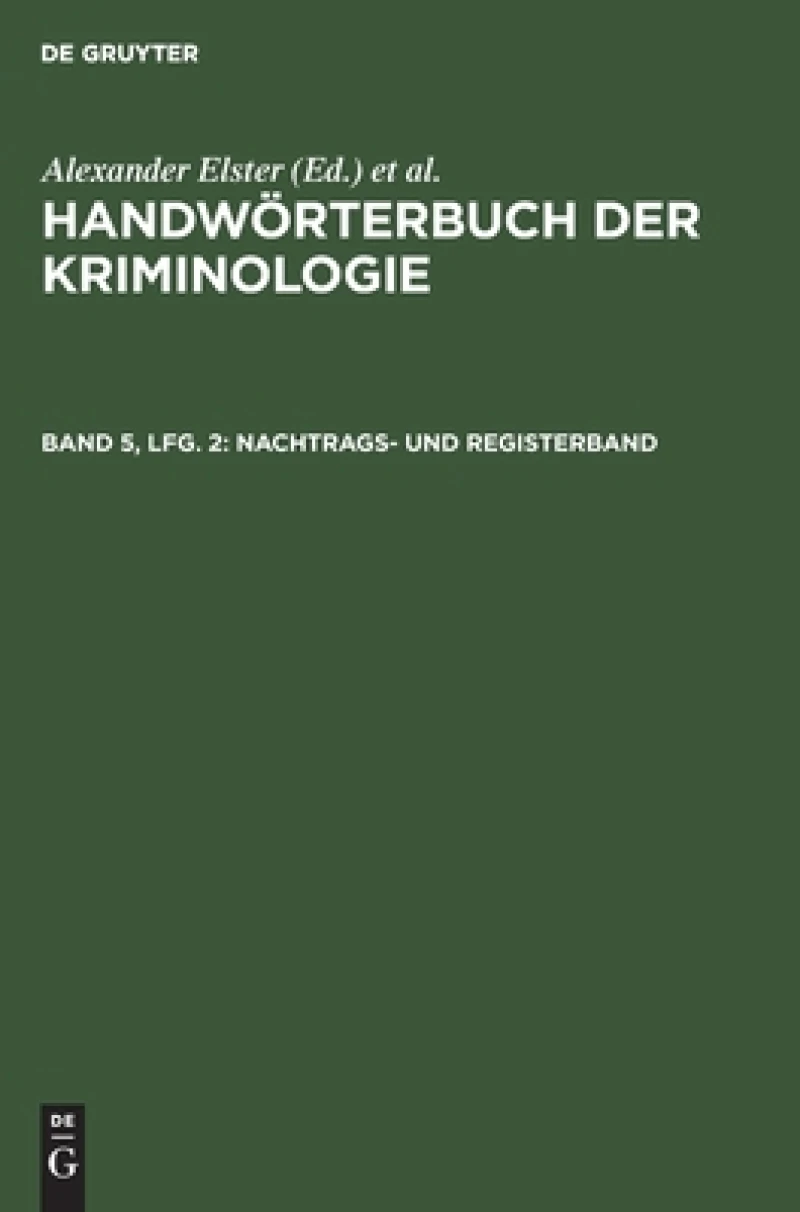 Nachtrags- und Registerband