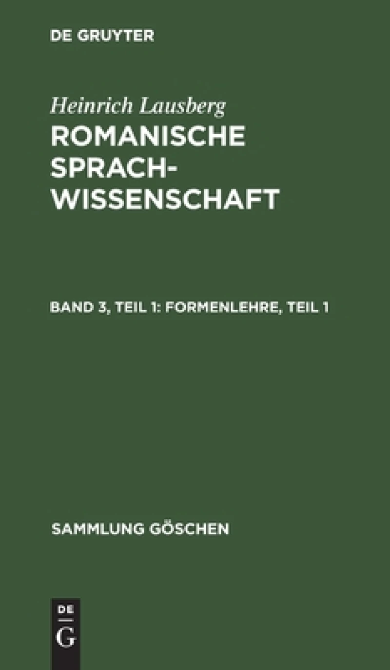 Formenlehre, Teil 1