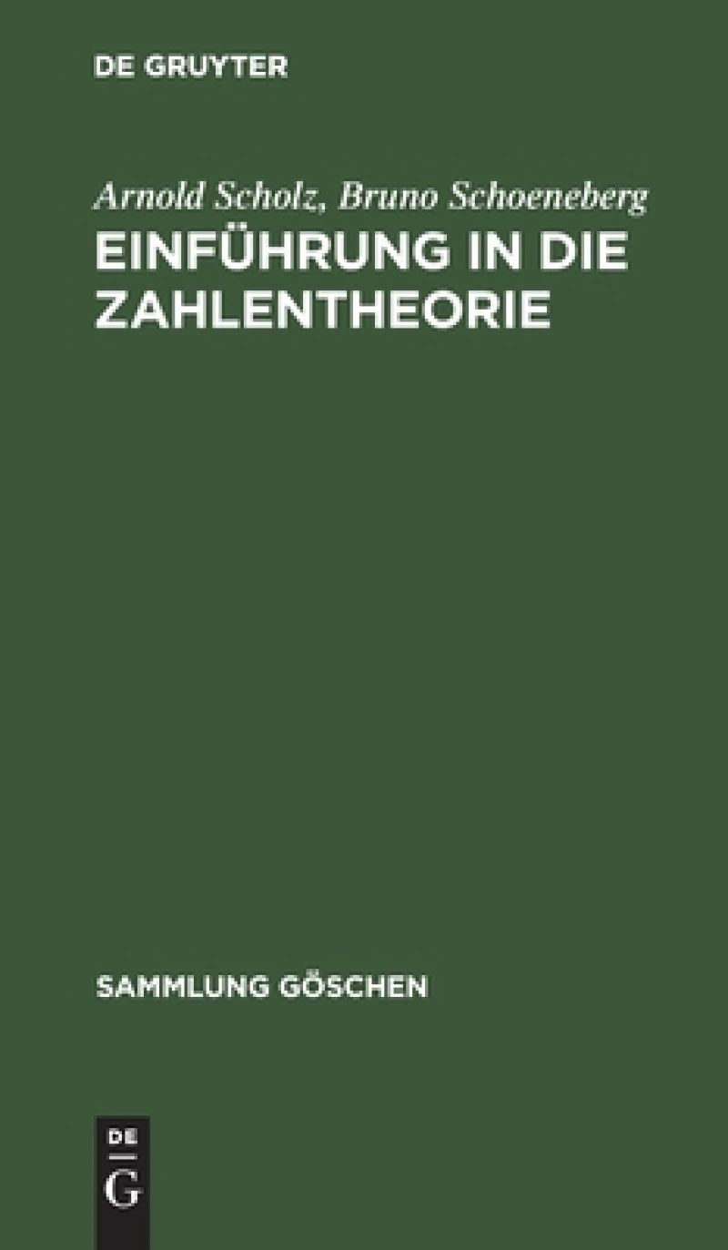 Einführung in Die Zahlentheorie