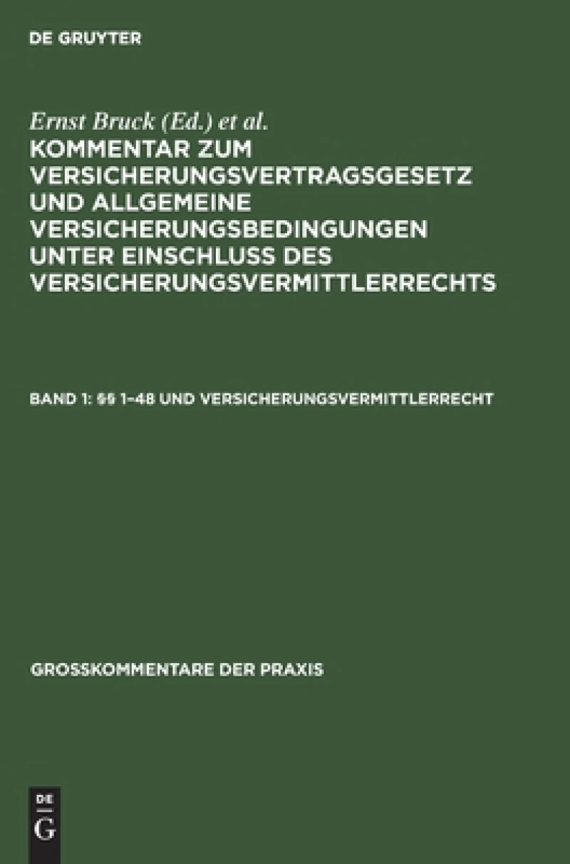 §§ 1-48 Und Versicherungsvermittlerrecht