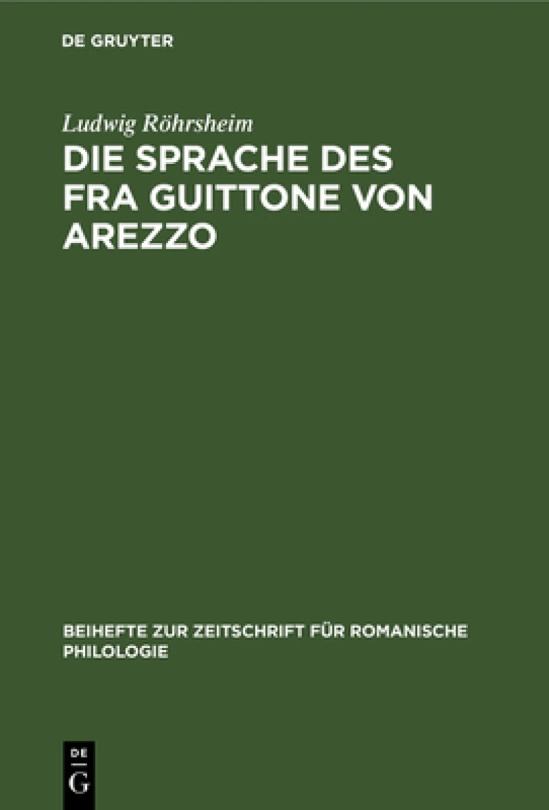 Sprache des Fra Guittone von Arezzo