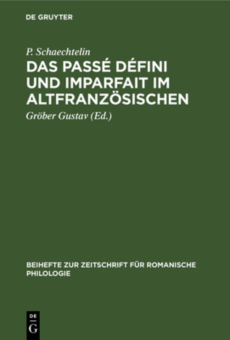 Passé défini und Imparfait im Altfranzösischen