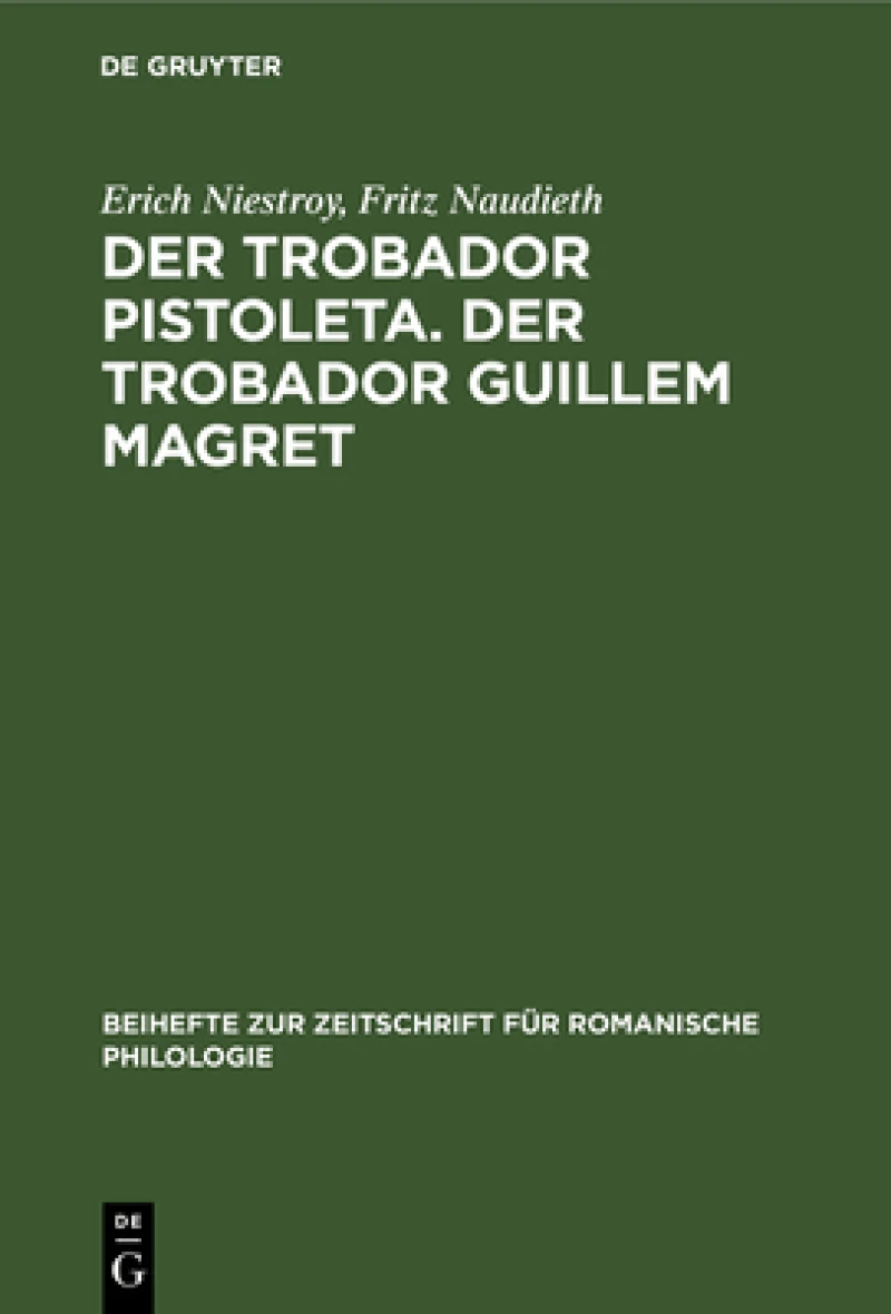 Trobador Pistoleta. Der Trobador Guillem Magret