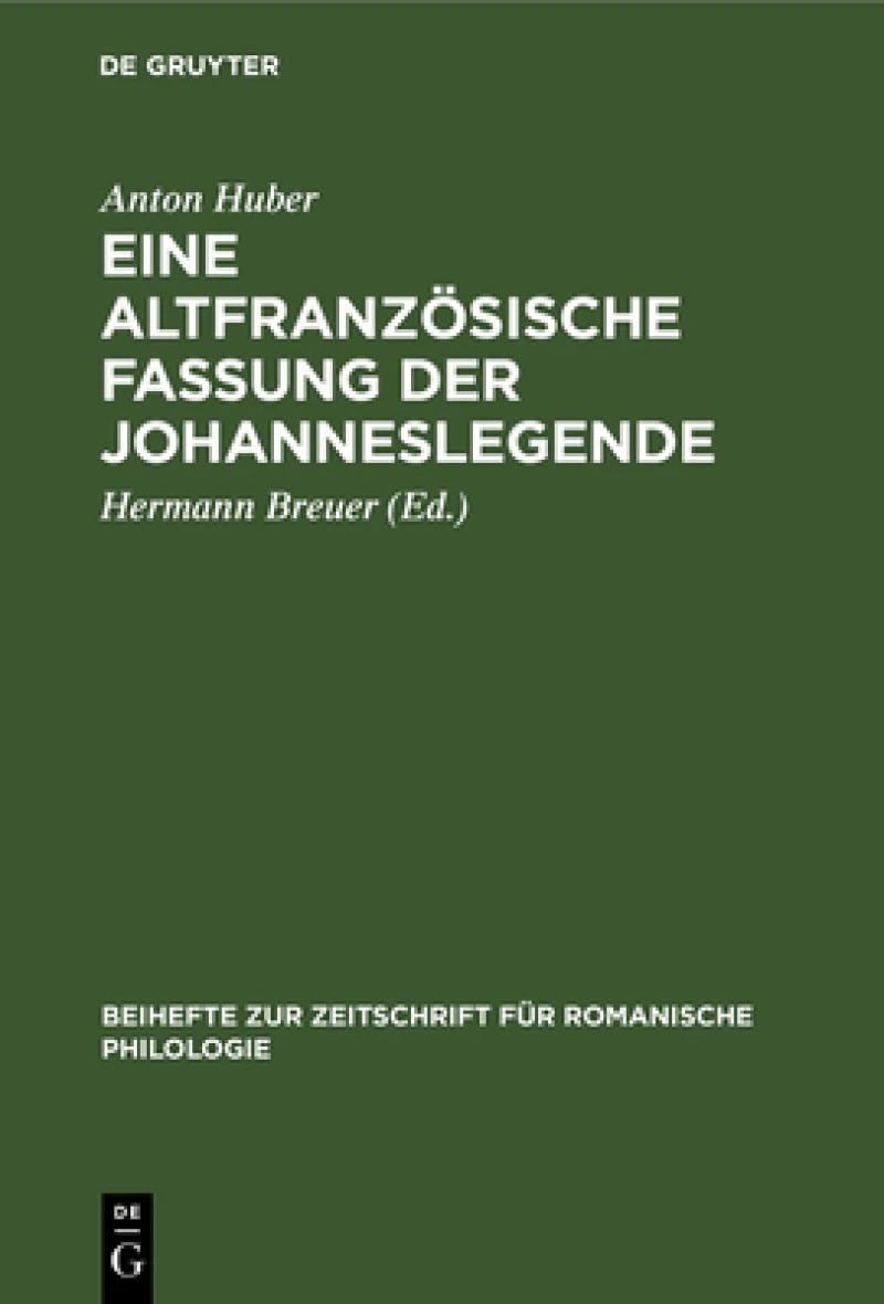 altfranzösische Fassung der Johanneslegende