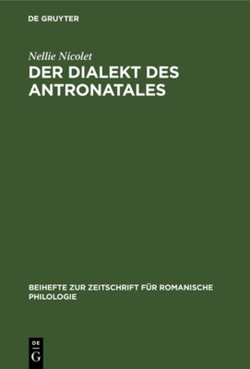 Dialekt des Antronatales