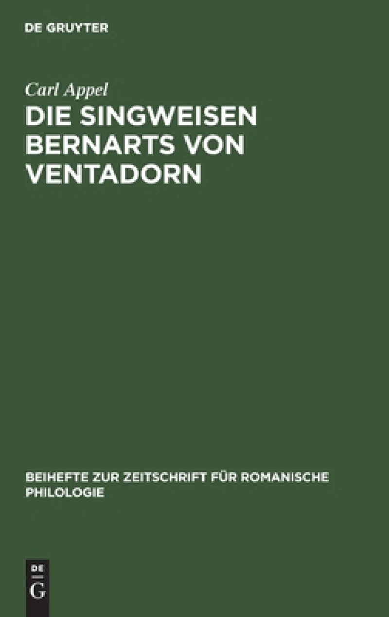 Singweisen Bernarts von Ventadorn