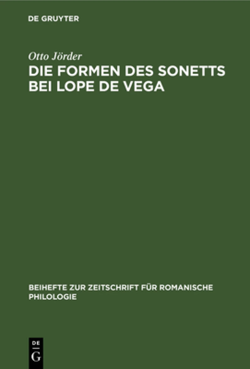 Formen des Sonetts bei Lope de Vega