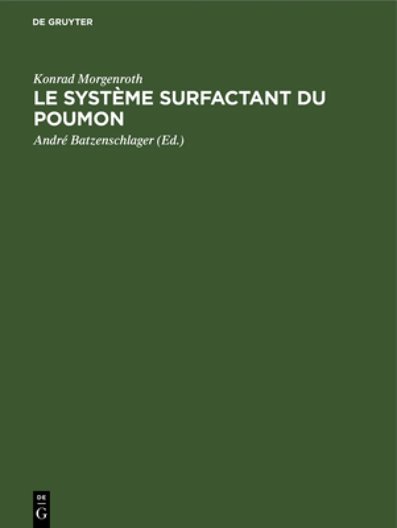 système surfactant du poumon