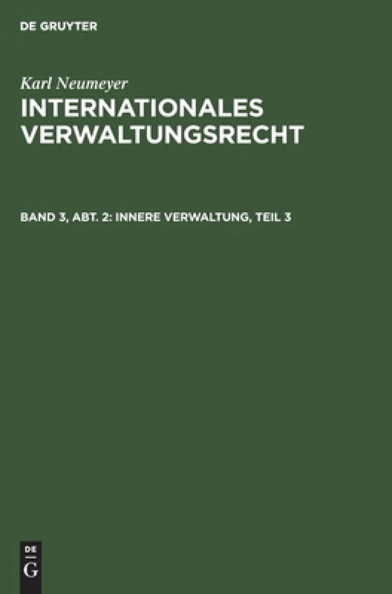Innere Verwaltung, Teil 3