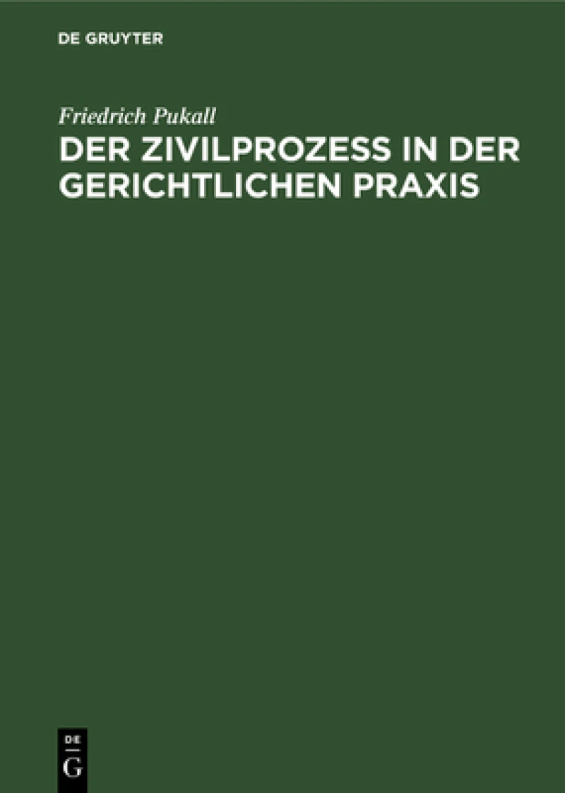 Zivilprozeß in der gerichtlichen Praxis