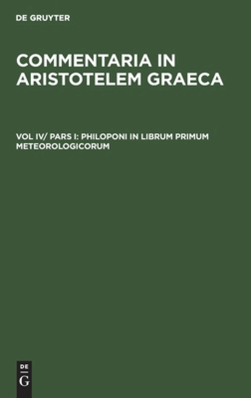 Philoponi in librum primum meteorologicorum