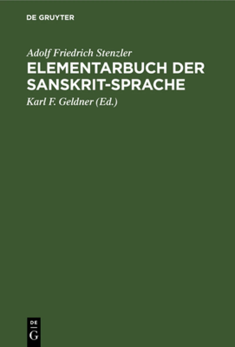 Elementarbuch Der Sanskrit-sprache