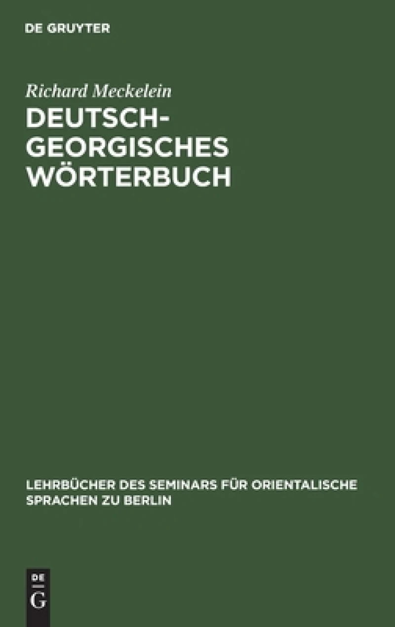 Deutsch-georgisches Wörterbuch