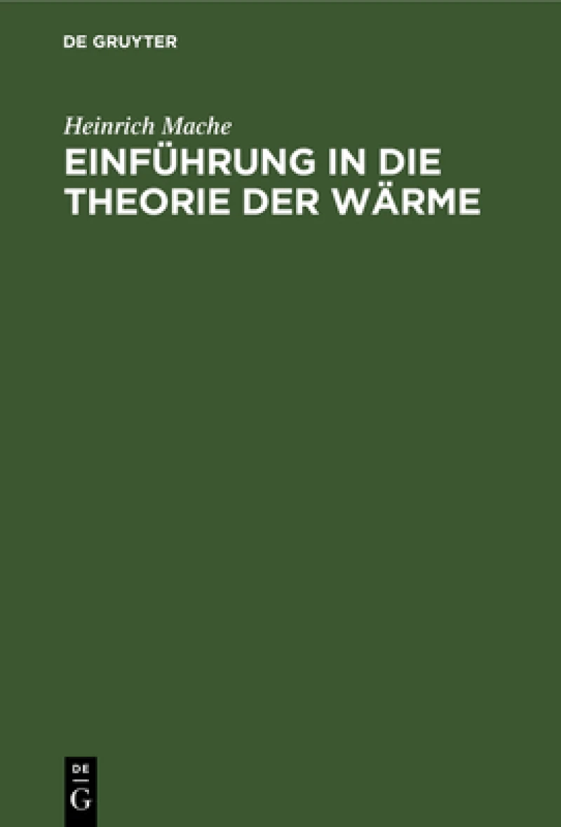Einführung in die Theorie der Wärme