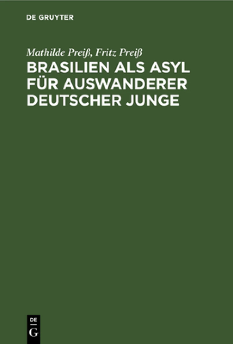 Brasilien Als Asyl Für Auswanderer Deutscher Junge