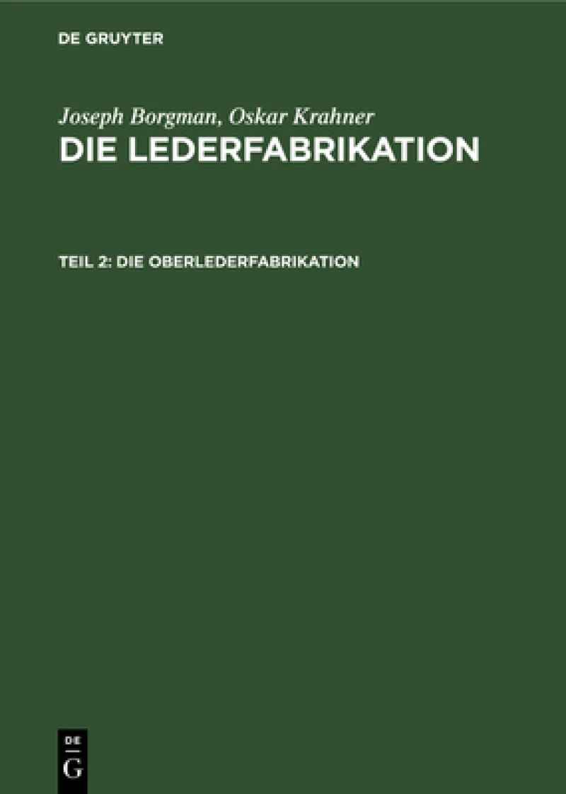 Oberlederfabrikation
