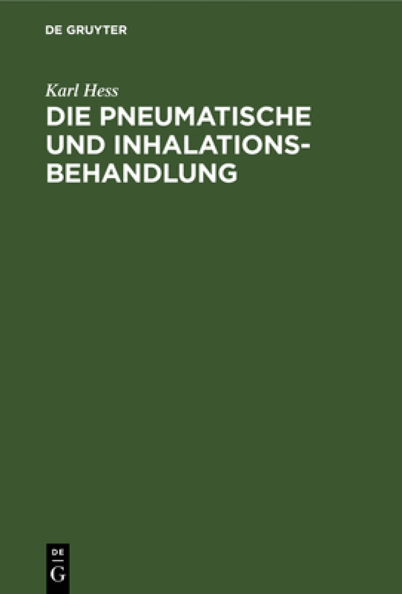pneumatische und Inhalations-Behandlung