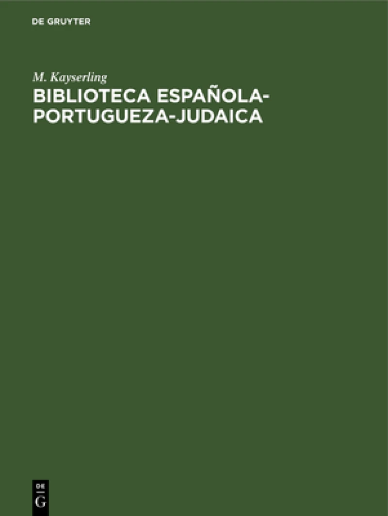 Biblioteca Española-portugueza-judaica