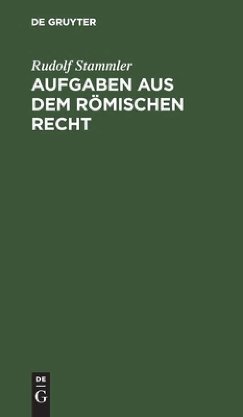 Aufgaben Aus Dem Römischen Recht