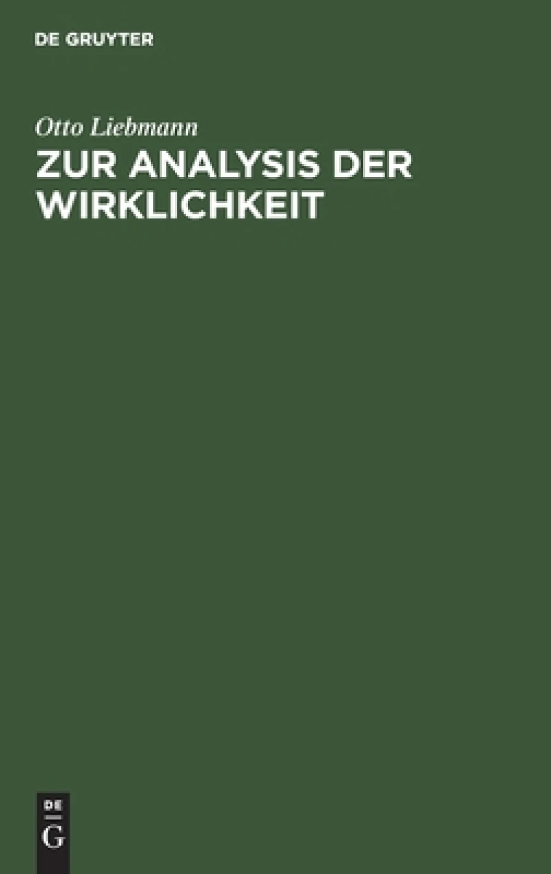 Zur Analysis der Wirklichkeit