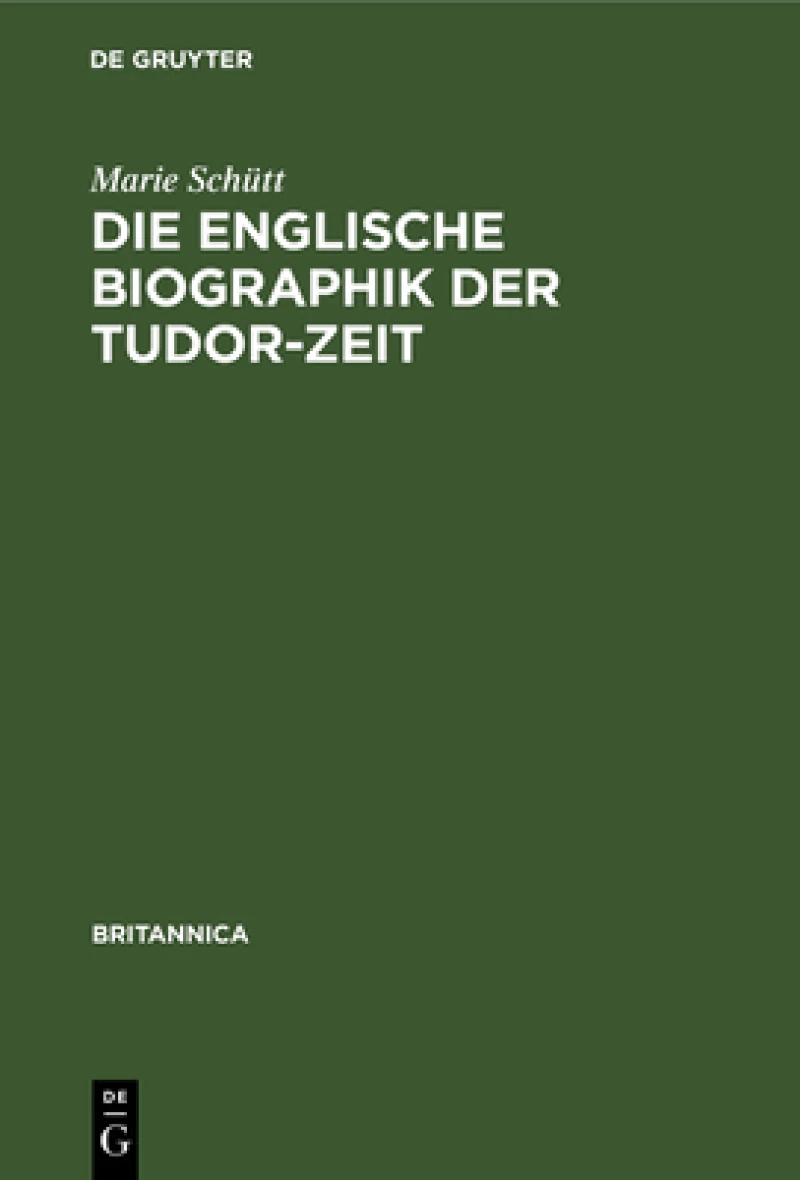 englische Biographik der Tudor-Zeit