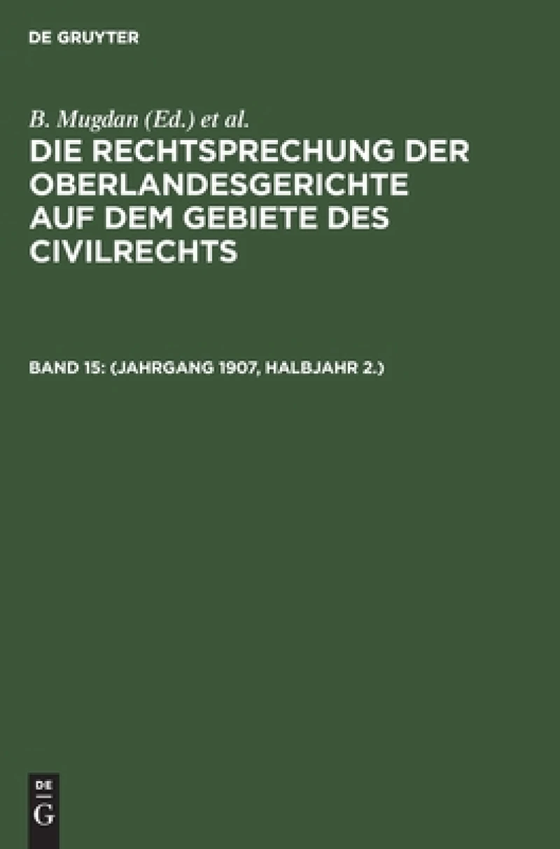 (Jahrgang 1907, Halbjahr 2.)