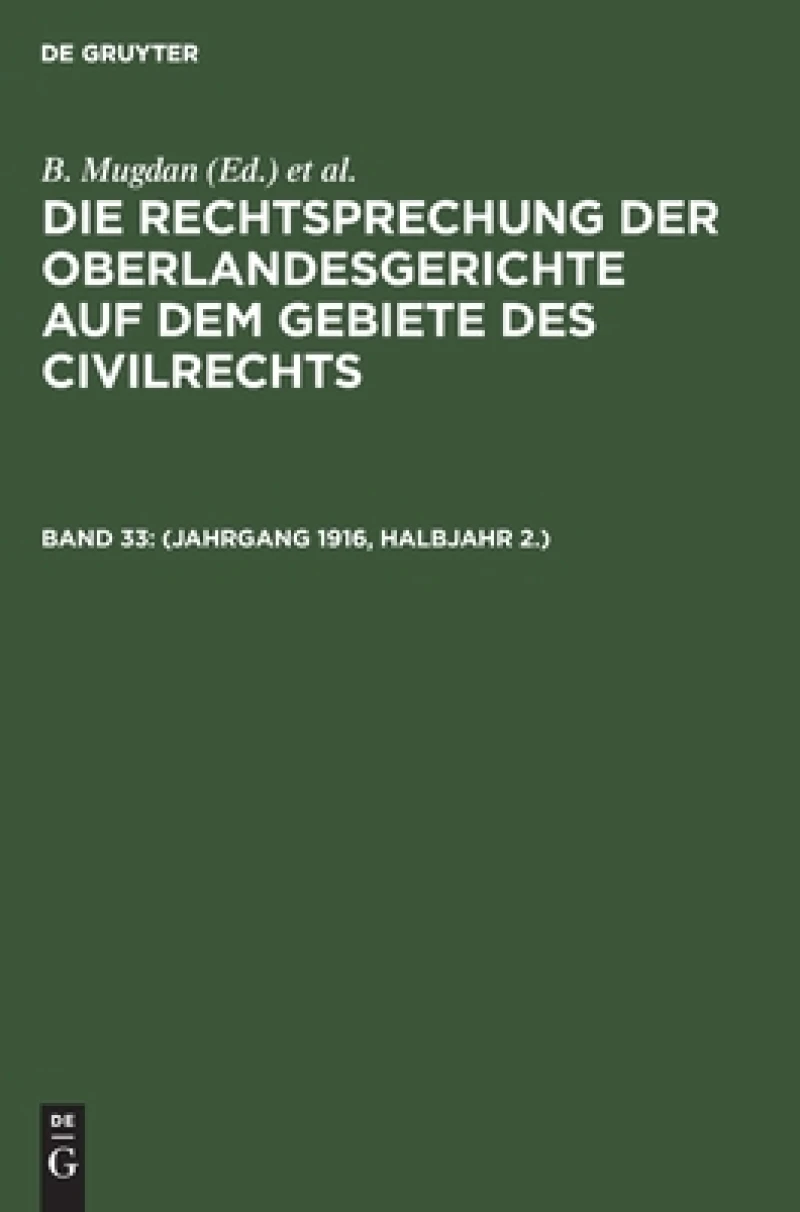 (Jahrgang 1916, Halbjahr 2.)