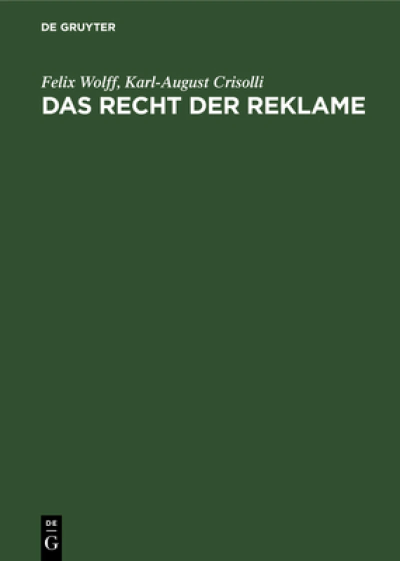 Recht der Reklame