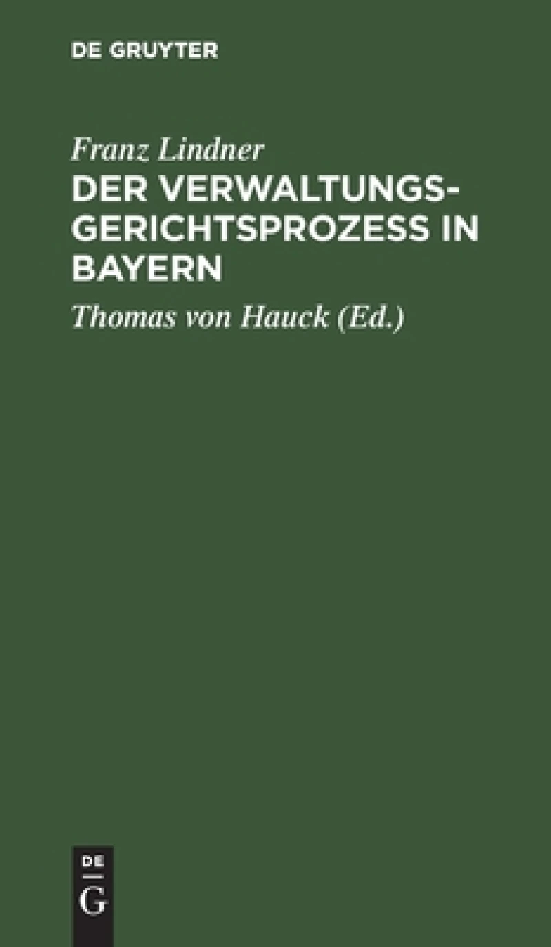 Verwaltungsgerichtsprozeß in Bayern