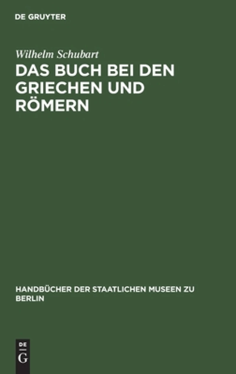 Buch bei den Griechen und Römern