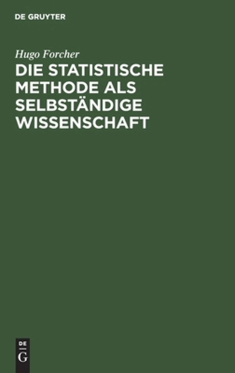 statistische Methode als selbständige Wissenschaft