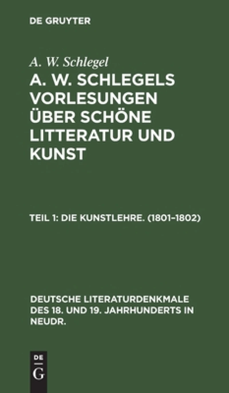 Kunstlehre. (1801–1802)