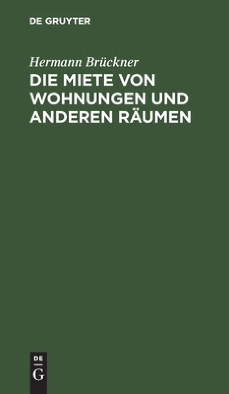 Miete von Wohnungen und anderen Räumen