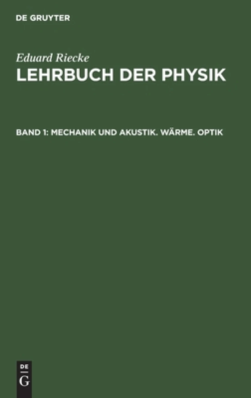Mechanik und Akustik. Wärme. Optik