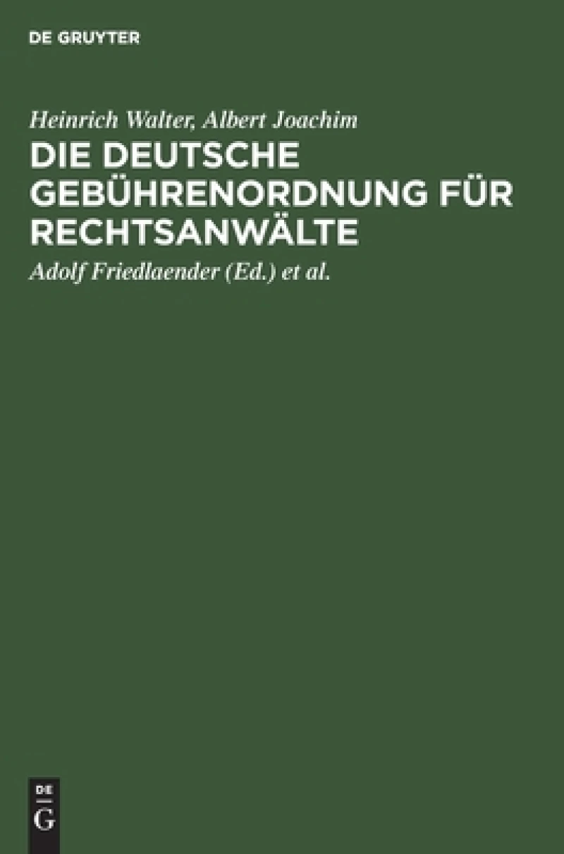Deutsche Gebührenordnung für Rechtsanwälte