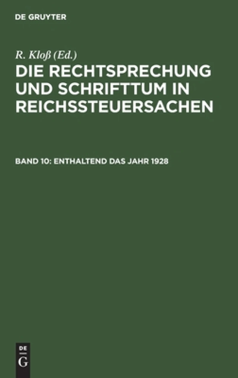 Enthaltend Das Jahr 1928
