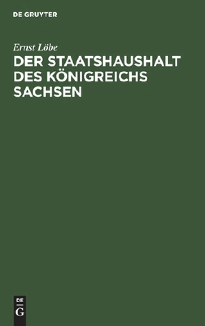 Staatshaushalt des Königreichs Sachsen