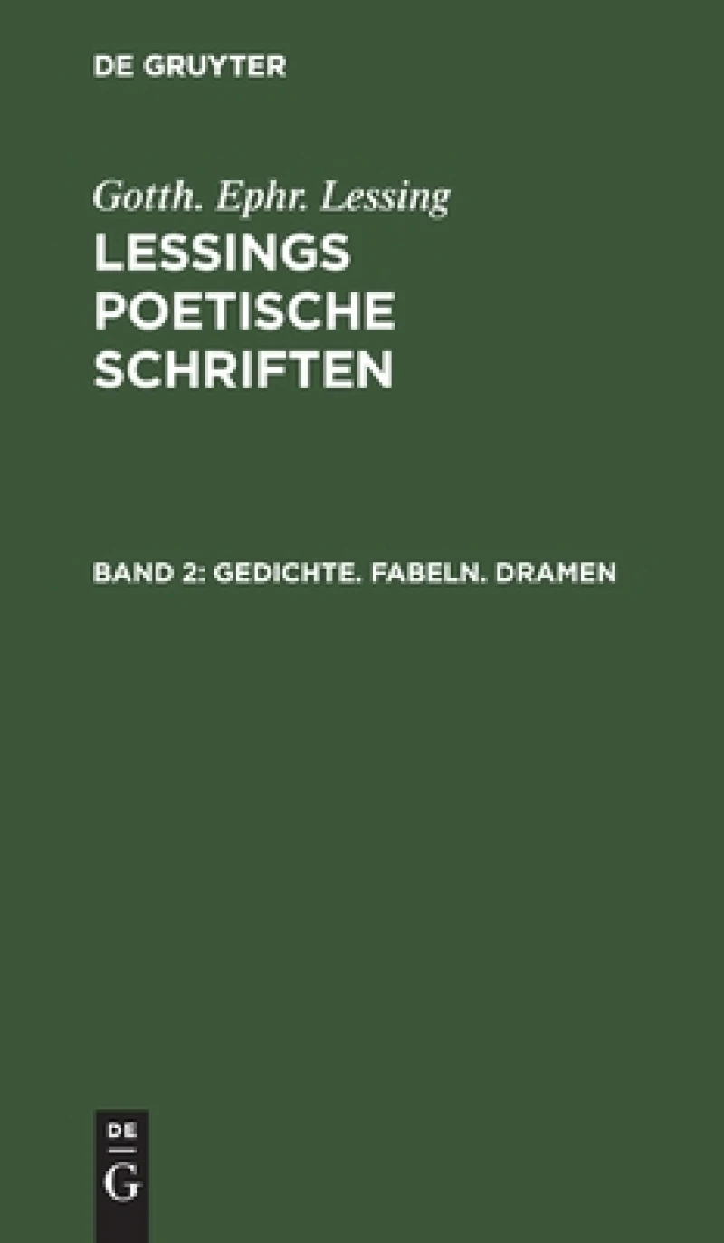 Gedichte. Fabeln. Dramen