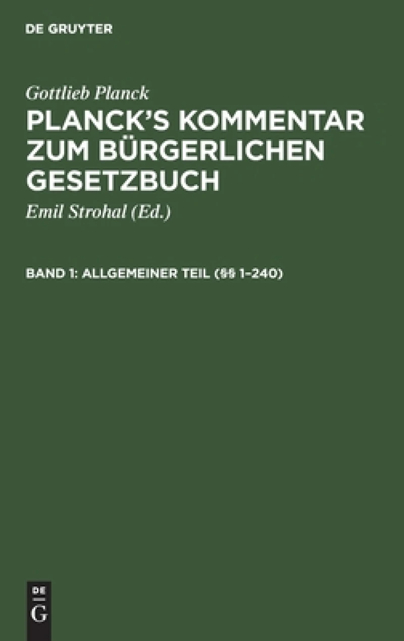 Allgemeiner Teil (§§ 1–240)