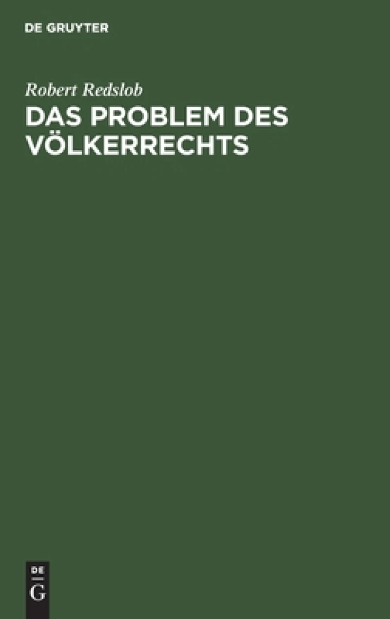 Problem des Völkerrechts