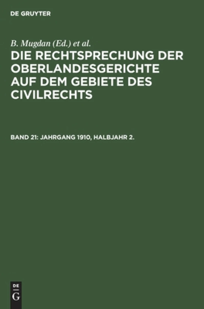 Jahrgang 1910, Halbjahr 2.