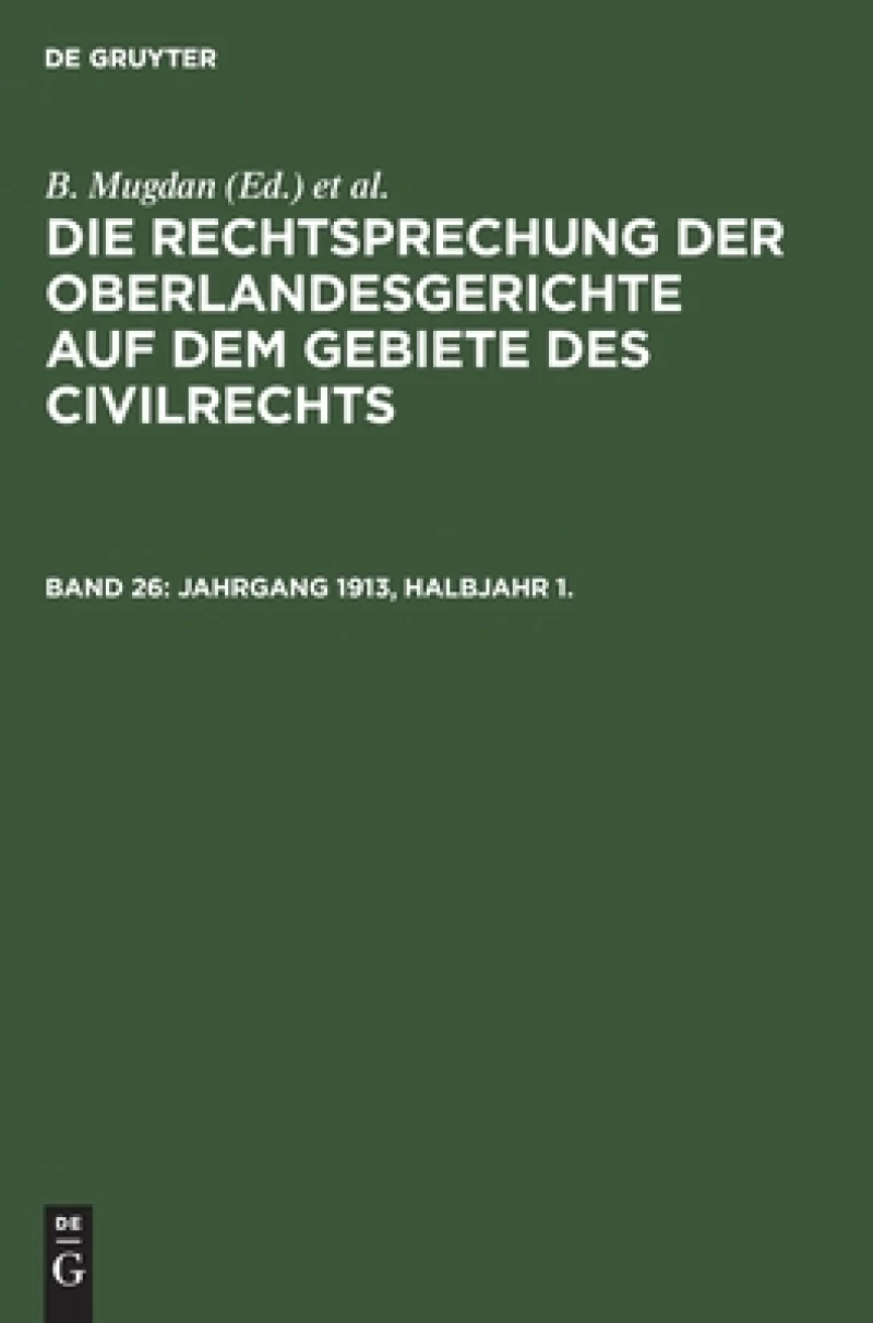 Jahrgang 1913, Halbjahr 1.