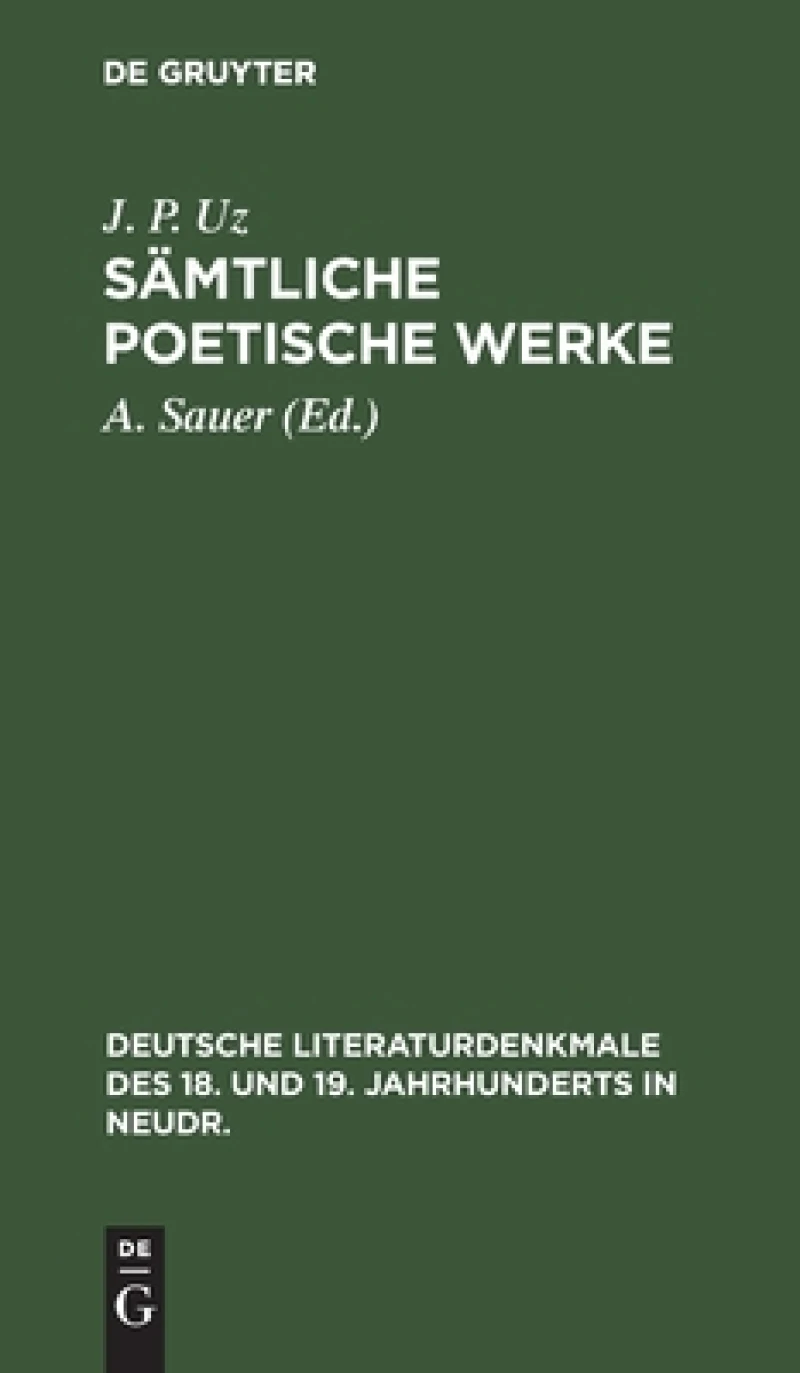 Sämtliche Poetische Werke
