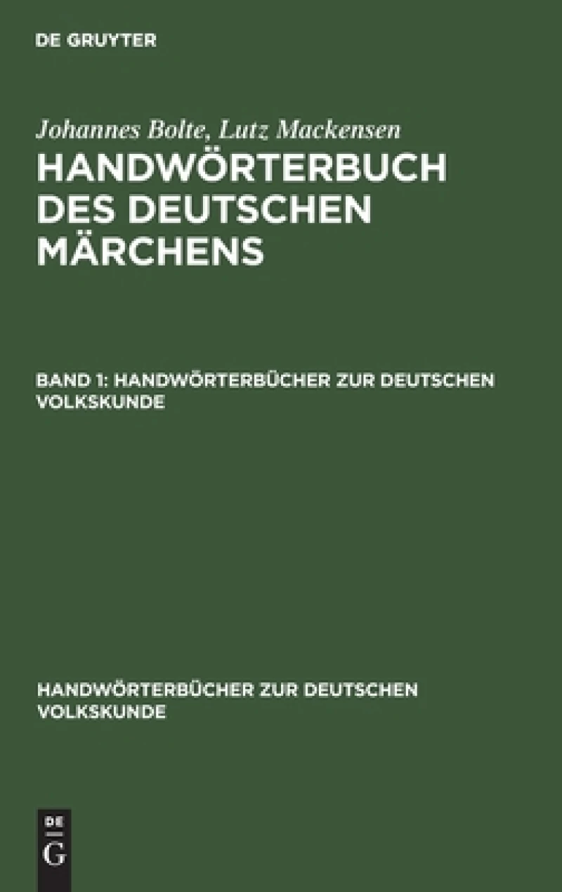 Handwörterbuch des deutschen Märchens. Band 1