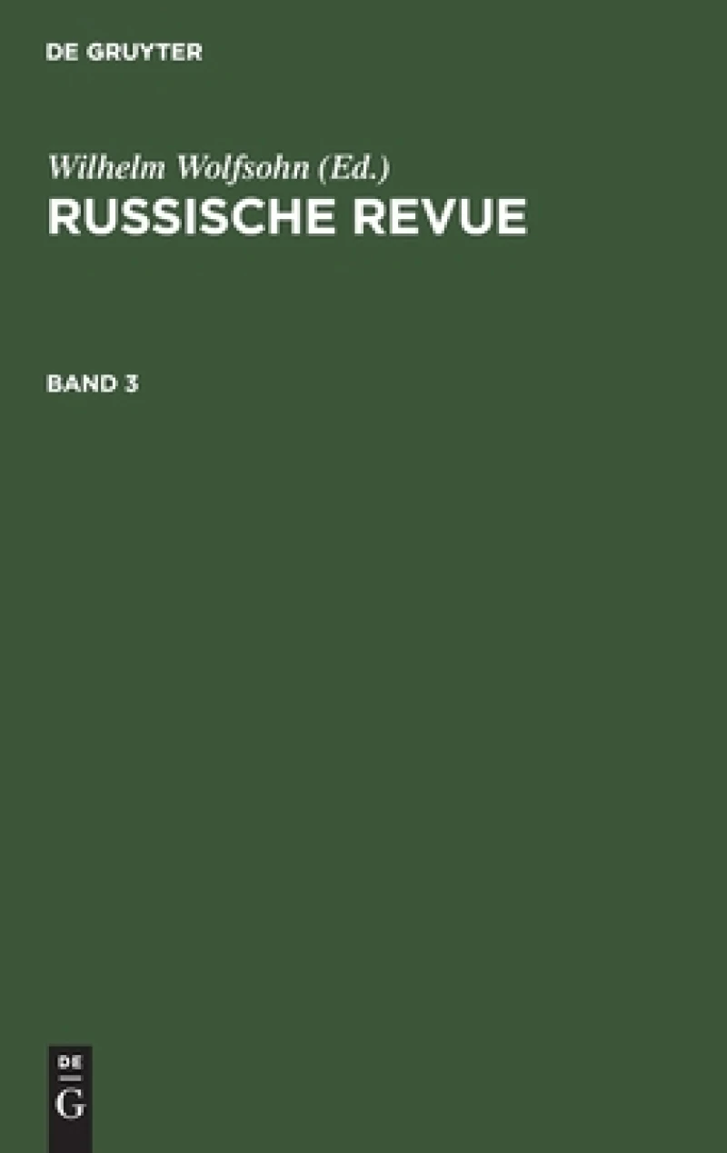 Russische Revue. Band 3