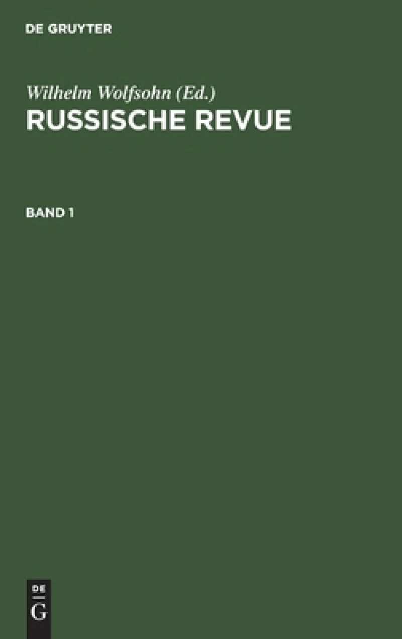 Russische Revue. Band 1