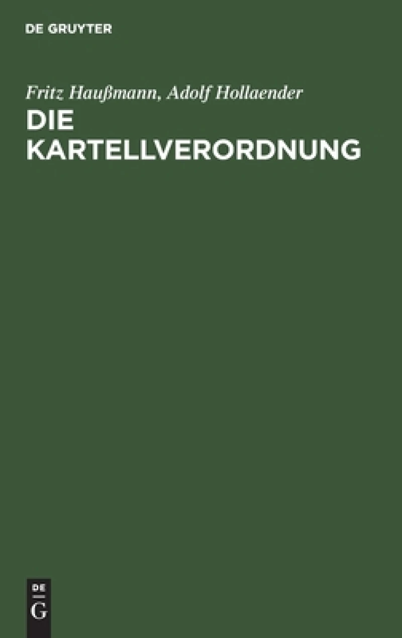 Kartellverordnung