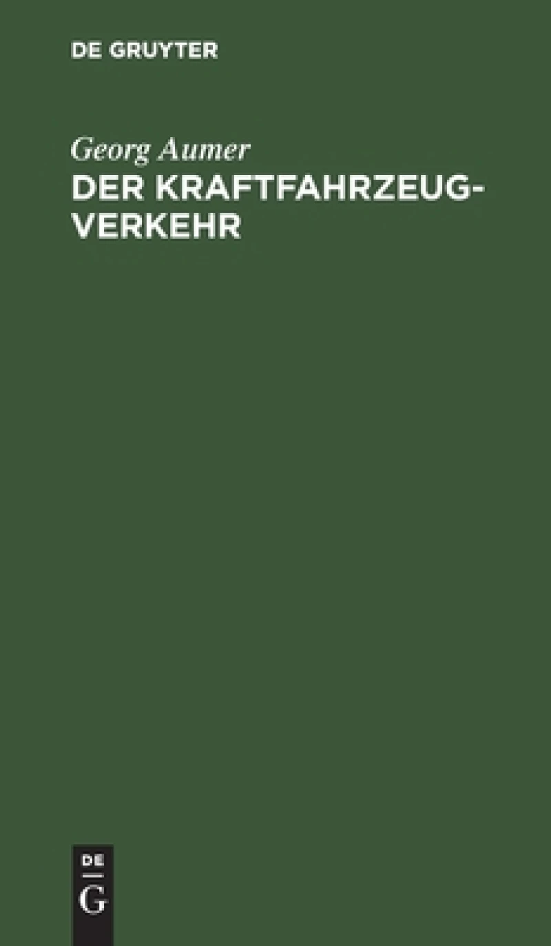 Kraftfahrzeugverkehr