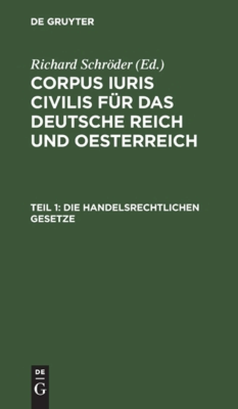 handelsrechtlichen Gesetze